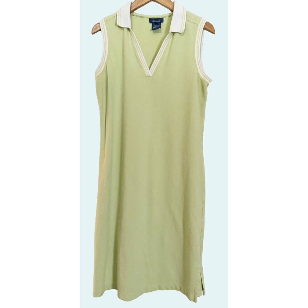 Vintage FACONNABLE 90s Y2K Tennis Preppy Long Dress Size Med